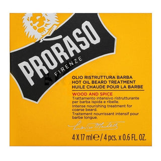 Proraso Wood & Spice Baardolie 4x17ml 