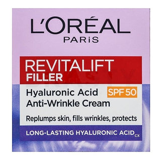 L'Oréal Paris Revitalift Filler Krem Anti-Aldring med Hyaluronsyre SPF 50 50 ml — Ansiktskrem SPF