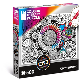 Clementoni, Coloroterapia 3D, Σετ Κατασκευών, Unisex, 500 τεμάχια