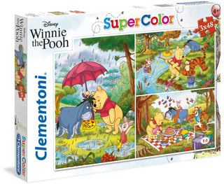 Σετ Τρίο, Clementoni, SuperColor, Winnie The Pooh, Παζλ, Unisex, 4+ ετών, 3x48 κομμάτια