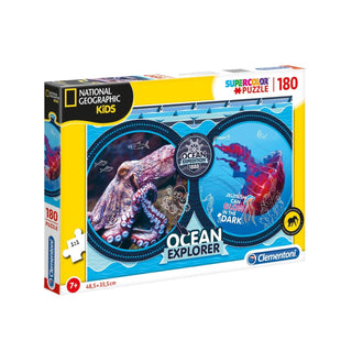 Clementoni, National Geographic Kids, Εξερευνητής του Ωκεανού, Παζλ, Unisex, 7+ ετών, 180 τεμ.