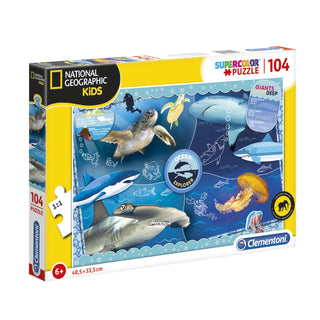 Clementoni, National Geographic Kids, Εξερευνητής του Ωκεανού, Παζλ, Unisex, 6+ ετών, 104