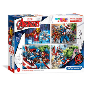 Clementoni Marvel The Avengers Puzzle Per ragazzi 5+ anni 4 pezzi