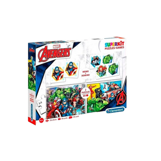 Clementoni SuperKit Marvel Avengers Puzzle Per Ragazzi 4+ anni 2 x 30 + 48 + 28 pezzi