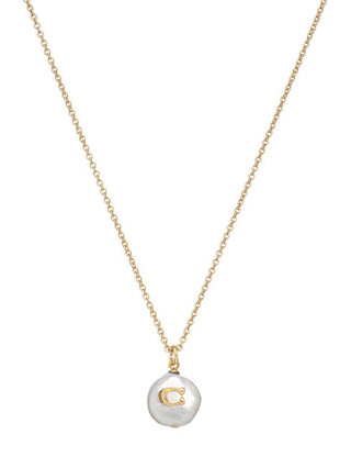 Coach Elegant gold plated Collana with pearl 37440611GLD107