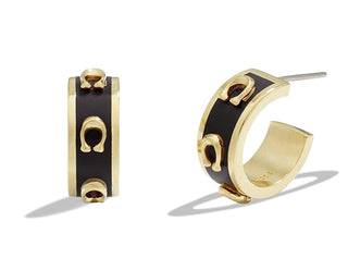 Coach Fashion semicircular Orecchini da donna 37448375GLD001