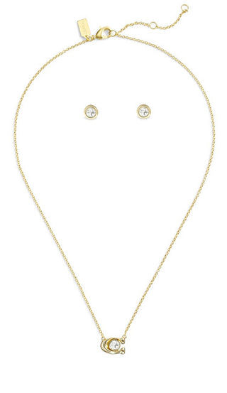 Coach Gold-plated jewelry set con crystals 37412845GLD110