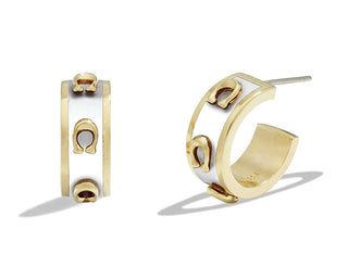Coach Stylish semicircular Orecchini da donna 37448375GLD100