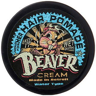 Cock Grease Beaver Cream Water Type Pomata per lo styling dei capelli finitura lucida tenuta da leggera a media 50 g