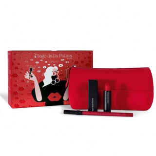 Diego Dalla Palma Cofanetto Labbra Rossetto Lumi-Matt 37 + Case Nera + Matita Labbra Stayonme 166 - 4G + 1.2G