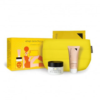 Diego Dalla Palma Cofanetto Vitamina C Crema Anti Rughe 50Ml + Maschera Full Size + Crema Detergente 50Ml + Yellow Pillow