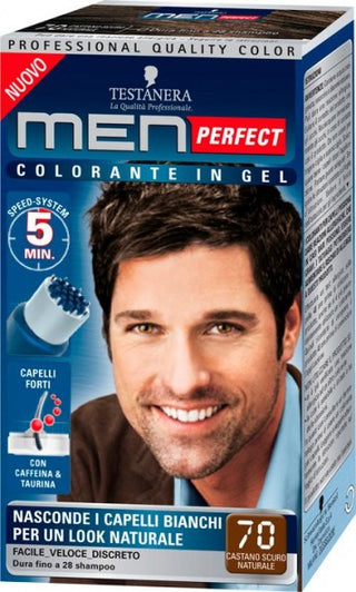 Testanera Colorante Per Capelli In Gel Senza Ammoniaca Men Perfect N 70 Castano Scuro Naturale