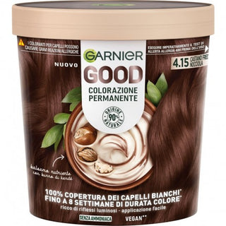 Garnier Colorazione Permanente Senza Ammoniaca 4.15 Castano Freddo Nocciola 160 Gr.