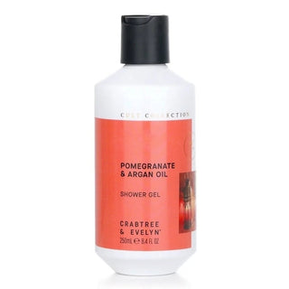Crabtree & Evelyn Melograno e Argan, gel doccia nutriente, per tutti i tipi di pelle, 250 ml