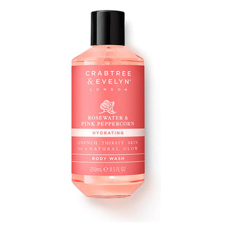 Crabtree & Evelyn Nawilżający żel pod prysznic z wodą różaną i różowym pieprzem do każdego rodzaju skóry 250 ml