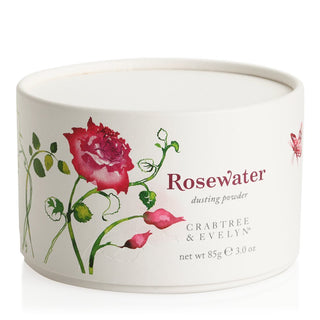 Crabtree & Evelyn Puder do ciała Rose Water Silky Finish 85 g