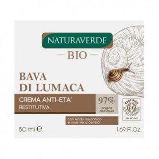 Naturaverde Crema Anti-Eta Restitutiva Con Bava Di Lumaca Pura 50 Ml