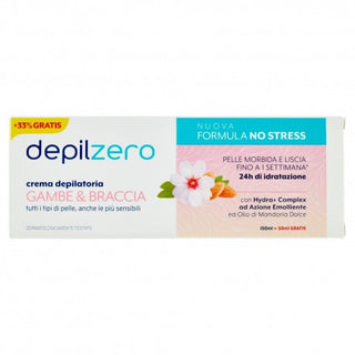 Depilzero Crema Depilatoria Gambe & Braccia 150 Ml + 50 Ml