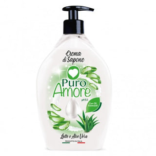 Puro Amore Crema Di Sapone Latte E Aloe Vera 750 Ml
