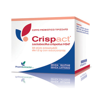 Pharmaextracta Crispact M247 Integratore Alimentare equilibrio flora batterica 30 Stick Orosolubili — Integratore alimentare