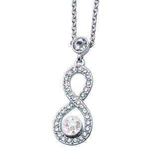 Crystalp Collana con cristalli scintillanti senza fine 32211.CAB.R