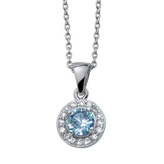 Crystalp Collana in argento scintillante Evermore 32232.AQU.S