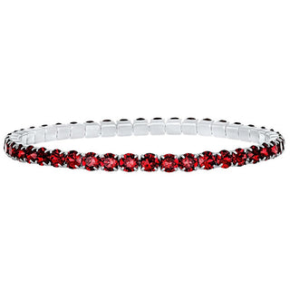 Crystalp Elastic tennis Bracciale with red Swarovski crystals Aura 22270.SCA.E