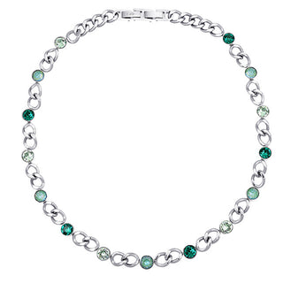 Crystalp Elegante collana con cristalli Solara 12295.GRE.E
