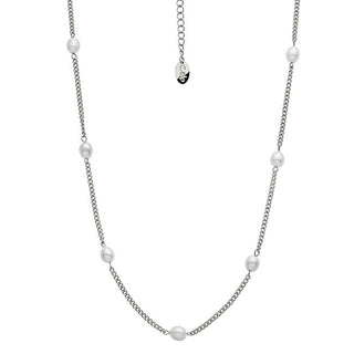 Crystalp Affascinante collana in acciaio con perle Tide Pearl 12243.E