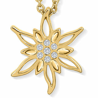 Crystalp Elegante collana Edelweiss placcata oro con cristalli 30075.CRY.G
