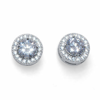 Crystalp Eleganti orecchini in argento con cristalli Everlasting 40528.S