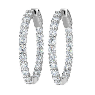 Crystalp Orecchini A cerchio con cristalli Cry Tennis 42336.R