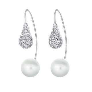 Crystalp Orecchini Moderni Con Cristalli Swarovski E Perla Luxepearl 42369.R