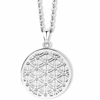 Crystalp Collana alla moda con cristalli Fiore della Vita 30086.CRY.R