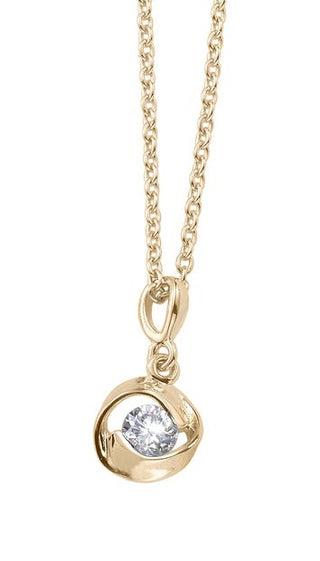 Crystalp Collana alla moda placcata oro Outline 32207.WHI.SG