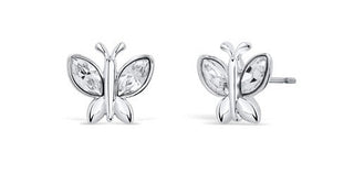 Crystalp Delicati orecchini a bottone Farfalle 40297.CRY.R