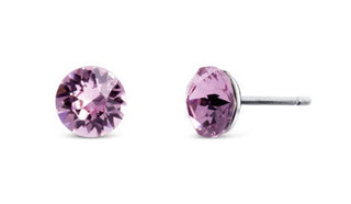 Crystalp Orecchini popolari con cristalli viola Tubby Mini 4200.LAM.R