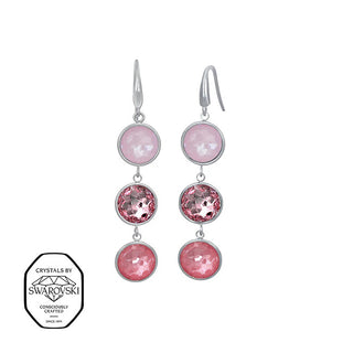 Crystalp Steel Orecchini with Swarovski crystals Ibiza 42430.ROS.E
