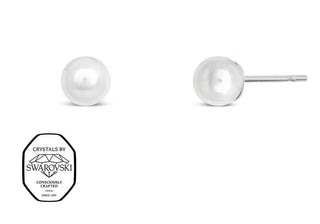 Crystalp Steel cores con Swarovski pearl Mini 4606.WHI.E