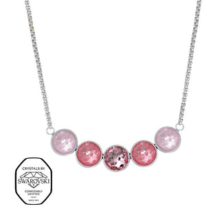 Crystalp Steel Collana with Swarovski crystals Ibiza 12443.ROS.E