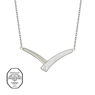 Crystalp Steel Collana with Swarovski crystals Secret 12408.E