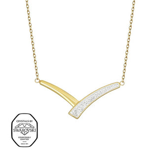 Crystalp Gold-plated Collana with Swarovski crystals Secret 12408.EG