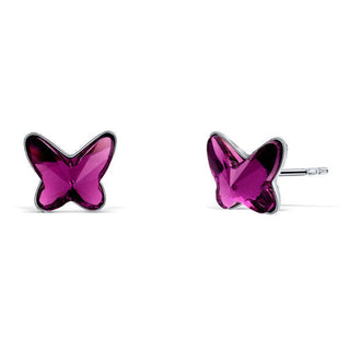 Crystalp Deliziosi orecchini in argento a forma di farfalla 40337.AME.S