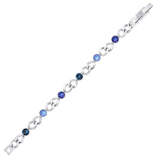 Crystalp Affascinante bracciale con cristalli Solara 22295.BLU.E