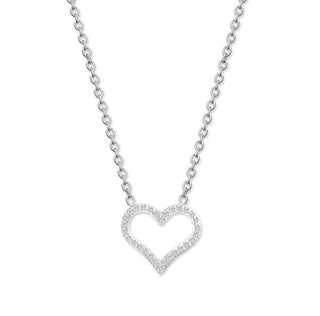 Crystalp Collana romantica in acciaio con cristalli Sparkling Heart 30449.E