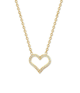 Crystalp Collana romantica placcata oro con cristalli Sparkling Heart 30449.EG
