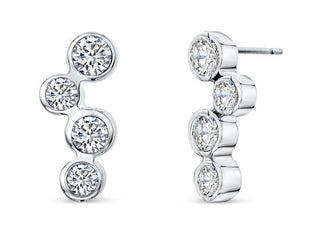 Crystalp Orecchini coordinati con cristalli trasparenti Cathy Bubble 4264.CRY.R