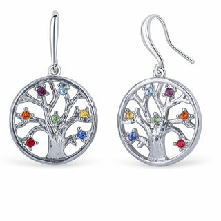 Crystalp Orecchini abbinati con cristalli Chakra Albero della vita 40093.MLT.R