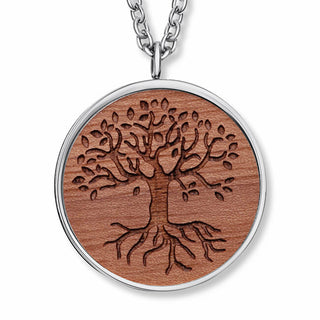Crystalp Collana in acciaio Decent Tree of Life 30436.W2 E.03