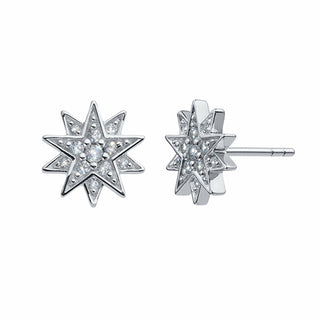 Crystalp Orecchini pendenti in argento scintillanti con cristalli Sisy 42134.S